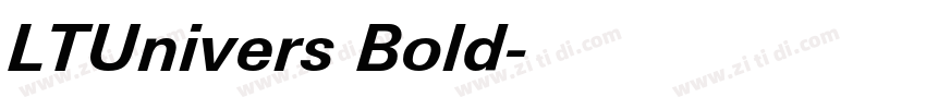 LTUnivers Bold字体转换